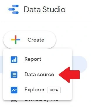 data source google data studio